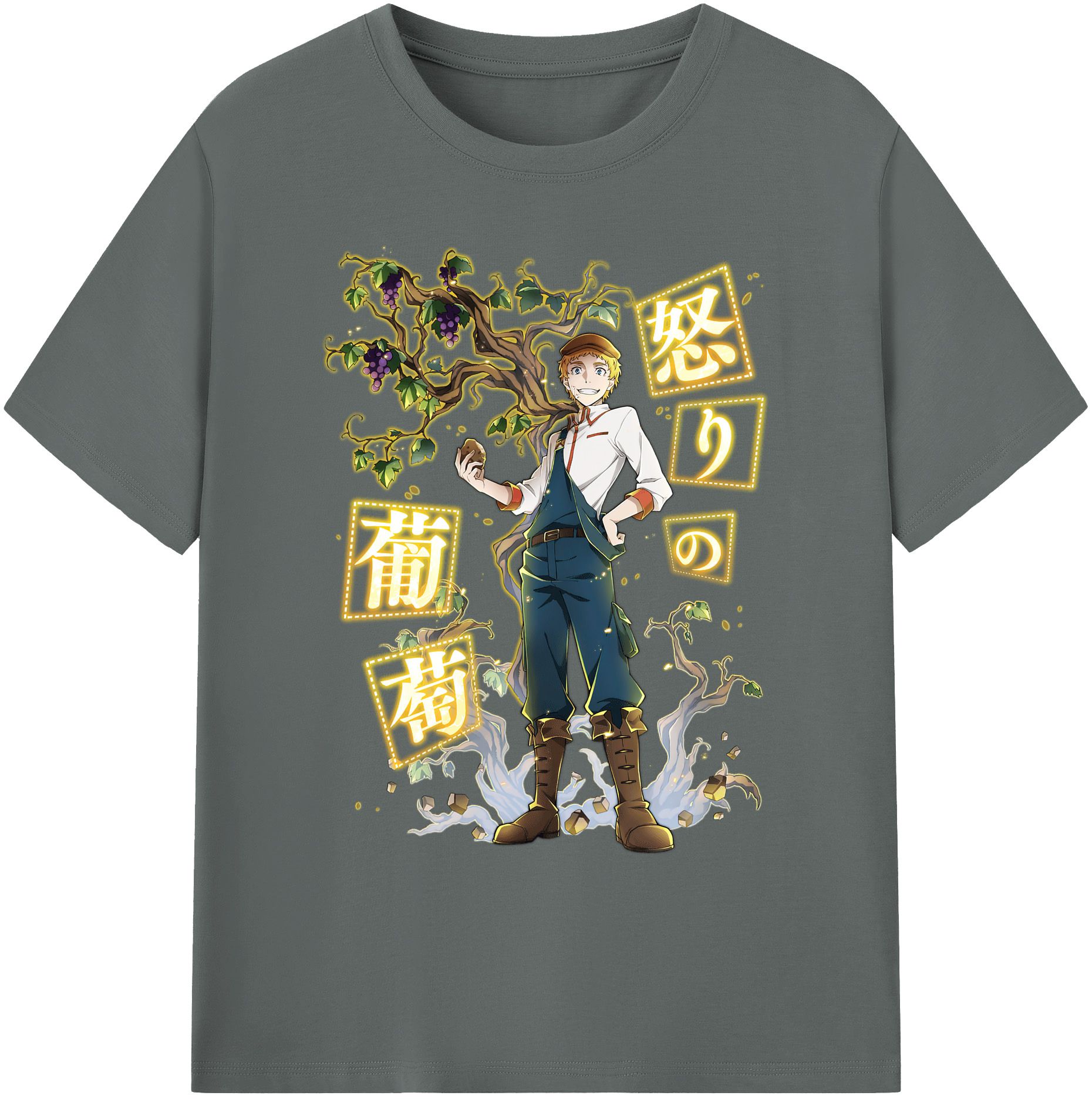 （画像用） 文豪ストレイドッグス Bungo Stray Dogs 綿100％ メンズ半袖Tシャツ｜肌触りやわらか＆通気性